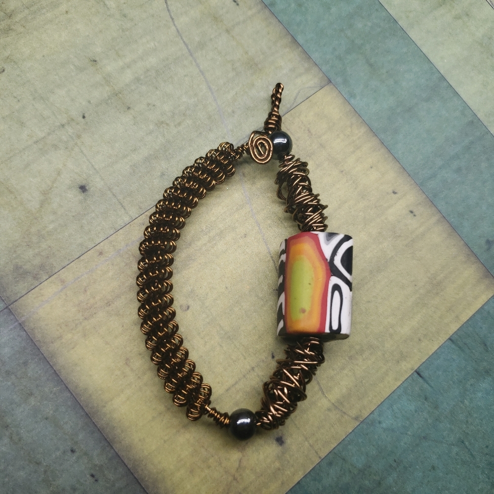 Wire wrapped pendant - Picture 4 of 6